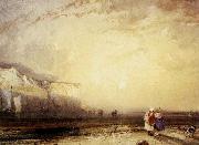 Richard Parkes Bonington Sunset in the Pays de Caux oil